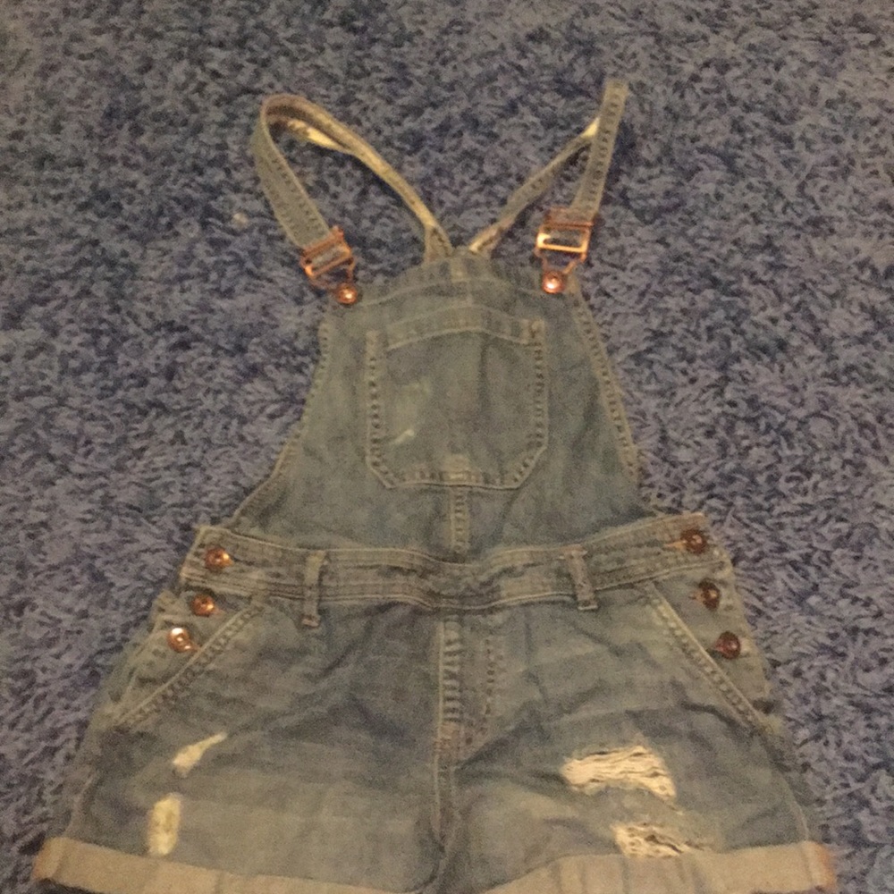 Denim overalls
